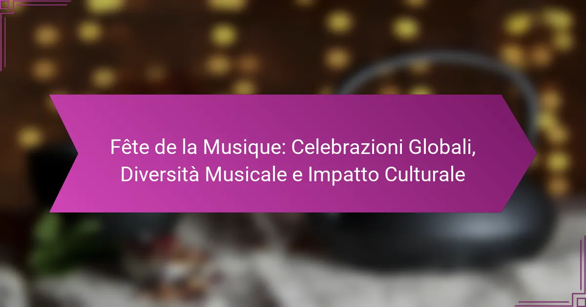 Fête de la Musique: Celebrazioni Globali, Diversità Musicale e Impatto Culturale