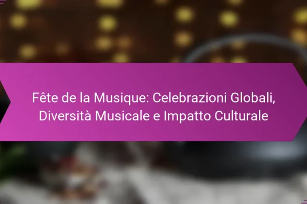 Fête de la Musique: Celebrazioni Globali, Diversità Musicale e Impatto Culturale